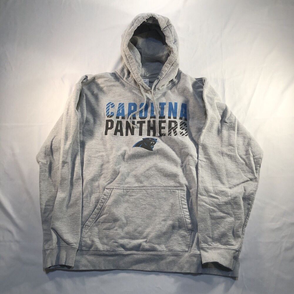 Fanatics Carolina Panthers NFL Sweatshirt Hoodie Youth XL Blue/Gray EUC